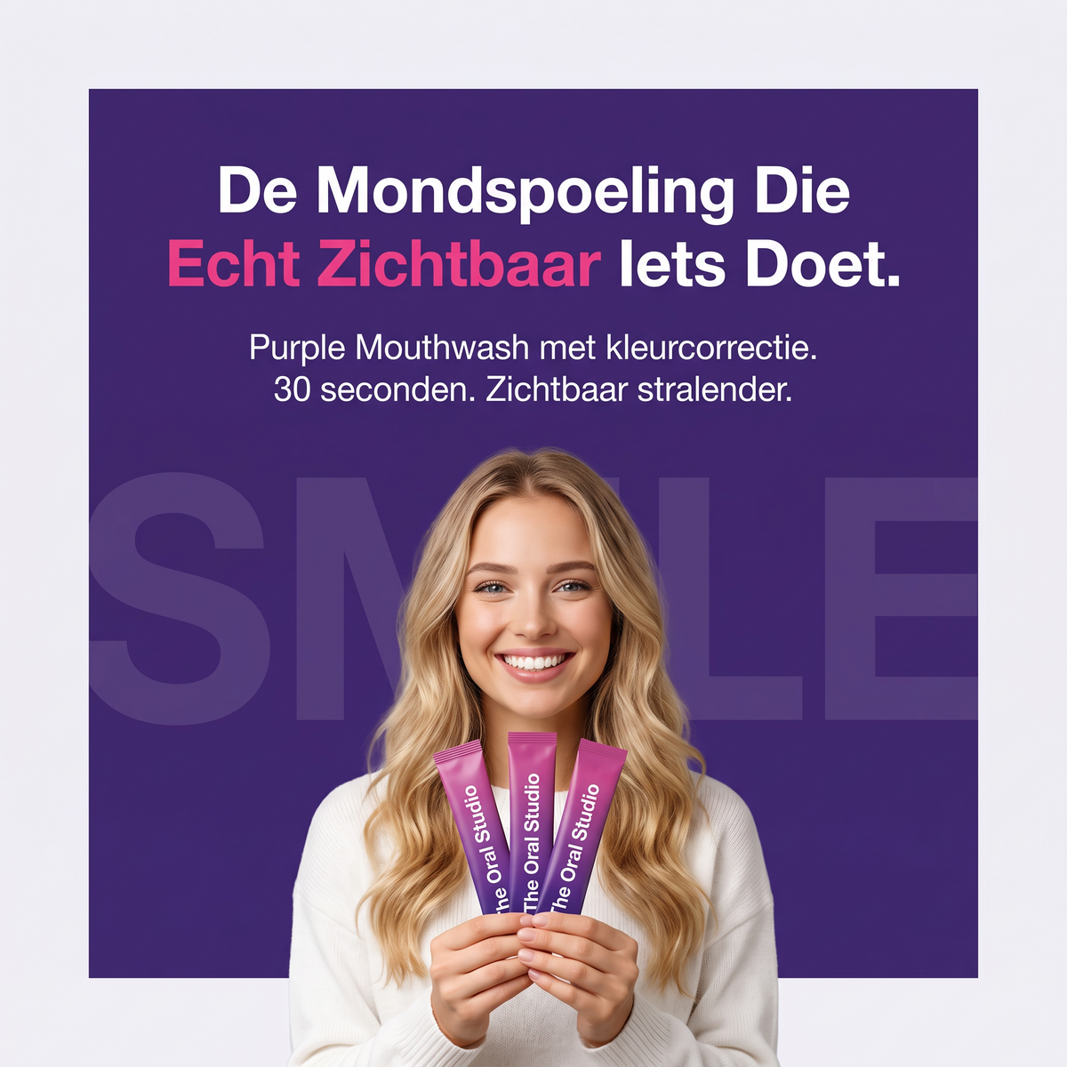 Purple Mouthwash met kleurcorrectie, 30 seconden